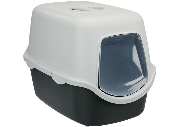 Trixie Katzentoilette Vico, mit Haube 40 40 56 cm, grau