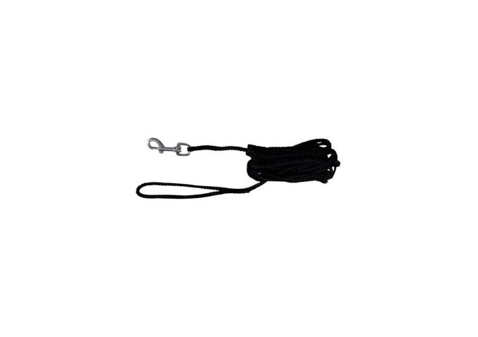 Trixie Schleppleine, Nylon, 15 m / Durchm.5 mm, schwarz