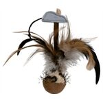 Trixie Federball mit Maus 15 cm