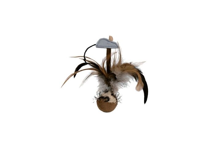Trixie Federball mit Maus 15 cm