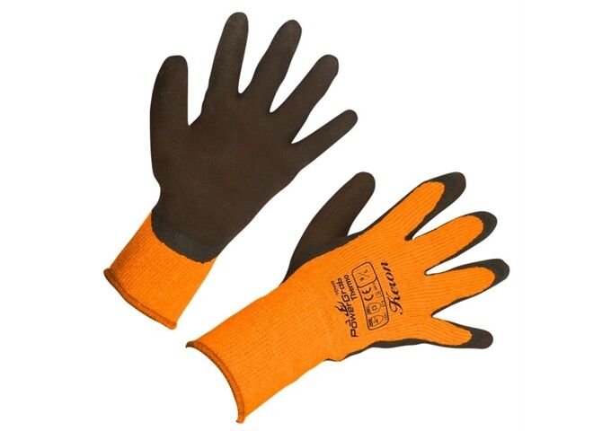 Kerbl Strickhandschuhe PowerGrab Gr. 10 Thermo Latex, Ac