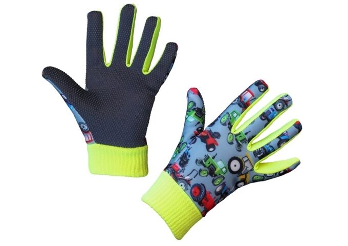 Kerbl Kinderhandschuh Joy, 4-6 Jahre Strickbund, Traktor