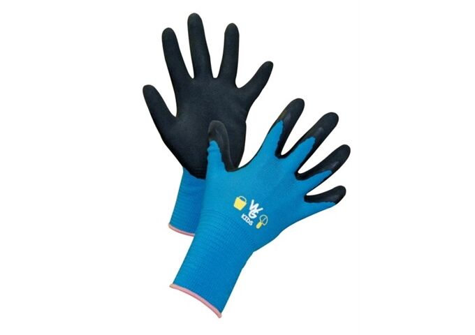 Kerbl Kinderhandschuh aquablau 7-11 Jahre, latexbeschich