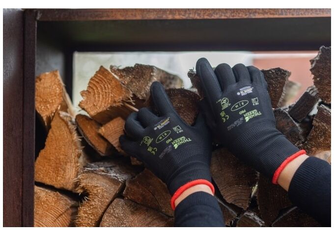 Kerbl Handschuh ThinkGreen Pro schwarz Nitrilschaum Gr 1