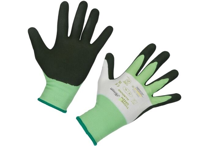 Kerbl Handschuh ThinkGreen Allround grün-weiß, Latexscha