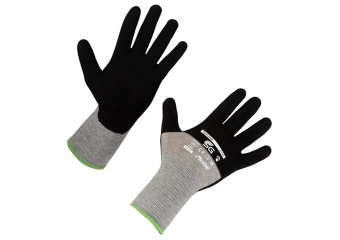Kerbl Handschuh SG A187, Gr. 10/XL Nitrilbesch., schwarz