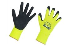 Kerbl ActivGrip Lite Gr. 10/XL,gelb Nylonhs. m. Latexbes
