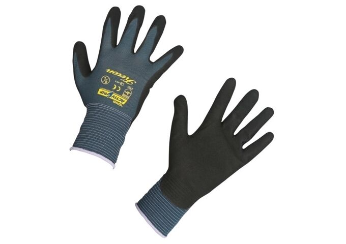 Kerbl ActivGrip Advance Gr. 10 Nylon Handsch mit Nitrilb