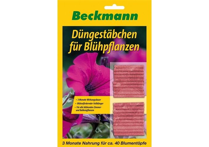 Beckmann BIG Düngestäbchen Blühpflanzen 40 Stück