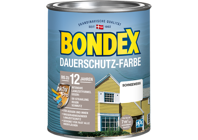 Bondex Dauerschutzfarbe 0,75 L Schneeweiss