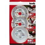 KWB Diamant-Trennscheiben-Set, O 125 mm 3-teilig