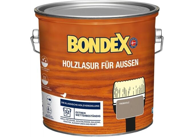 Bondex Bondex Holzlasur für Außen 2,50 L treibholz