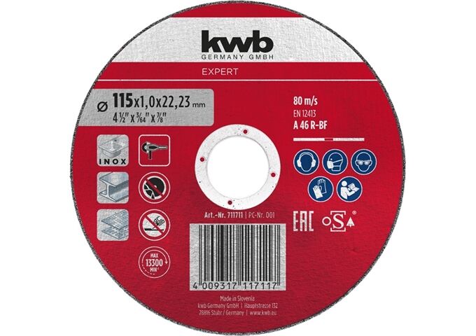 KWB EXPERT Trennscheibe D115x1,0mm