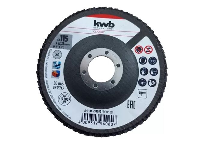 KWB Schleifmop KORUND D115 K80