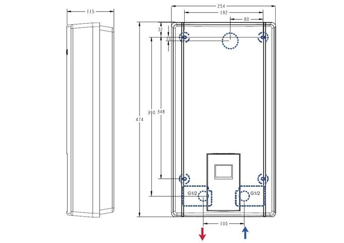 Respekta Thermoflow Durchlauferhitzer 13 L/min, 24kW, EKK ;