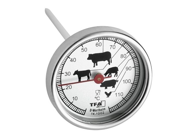 TFA Bratenthermometer Edelstahl 120 x 50 mm, 50 g