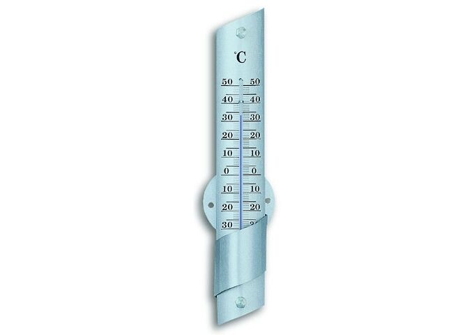 TFA Innen-/Außen-Thermometer, Alu 245 x56 x 30 mm, 130