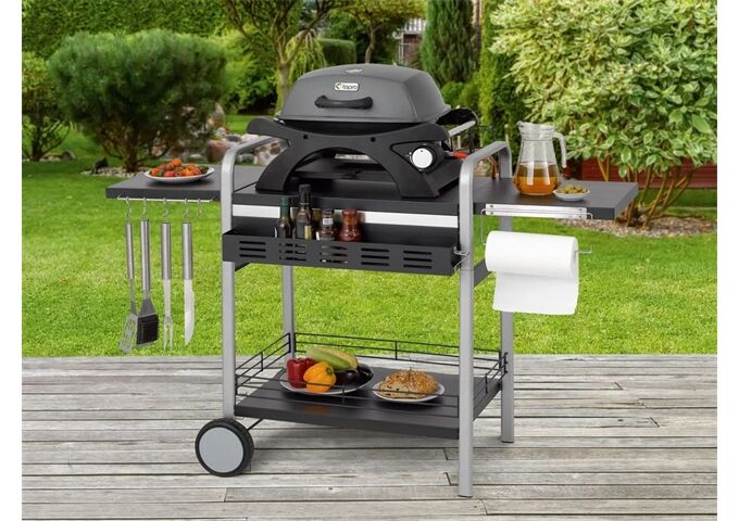 Tepro Tisch-Gasgrill Abington 1-Brenner, mit Seitenablag