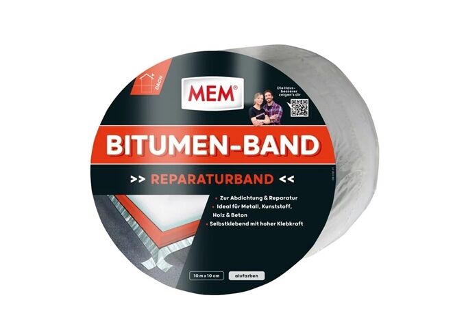 MEM Bitumen-Band 10 m x 10 cm alu