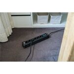 Brennenstuhl Premium-Line 6fach schwarz 3m H05VV-F3G1,5 mit Sch