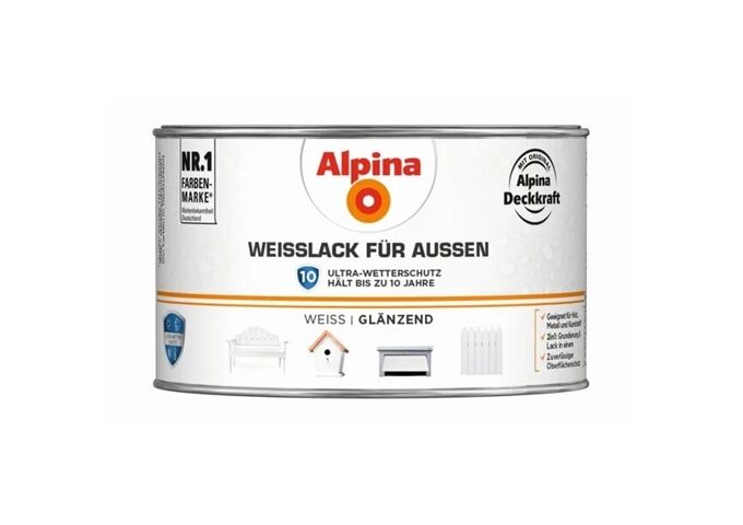 Alpina Weißlack für Außen GL 300 ml