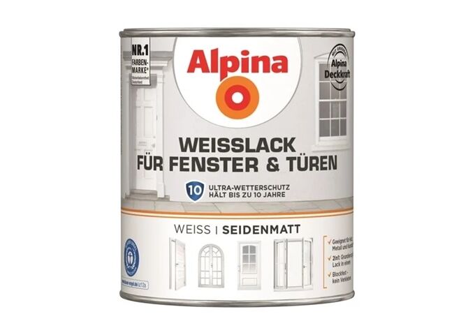 Alpina Weißlack für Fenster & Türen SM750 ml