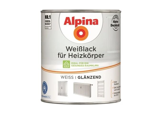 Alpina Weißlack für Heizkörper GL 750 ml