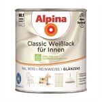 Alpina Classic Weißlack für Innen, GL Reinweiß, RAL 9010