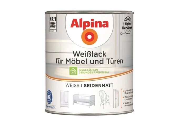 Alpina Weißlack für Möbel & Türen SM 750 ml