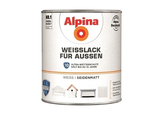 Alpina Weißlack für Außen SM 2 L