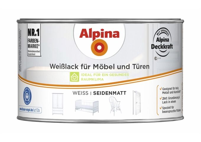 Alpina Weißlack für Möbel & Türen SM 300 ml