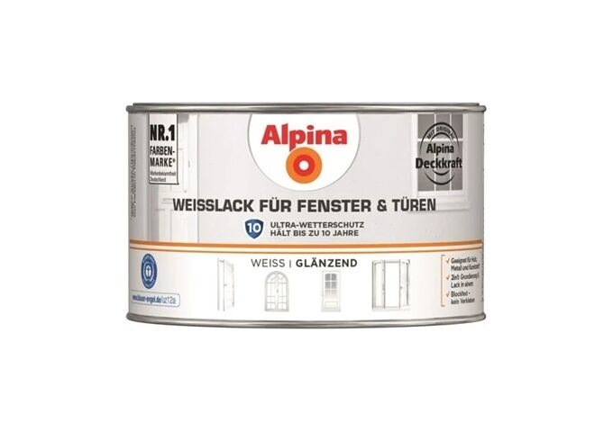 Alpina Weißlack für Fenster & Türen GL300 ml