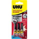 UHU Sekundenkleber Minis gel 3x1g ohne Box