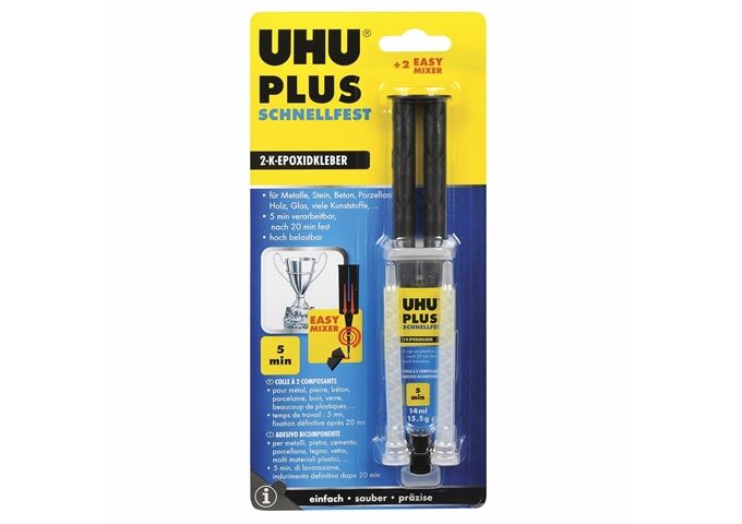 UHU plus schnellfest Spritze mit Mischer 15,5g