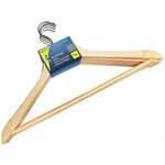 Peggy Perfekt Holzkleiderbügel mit Steg 5er Pack