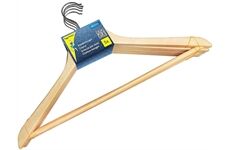 Peggy Perfekt Holzkleiderbügel mit Steg 5er Pack