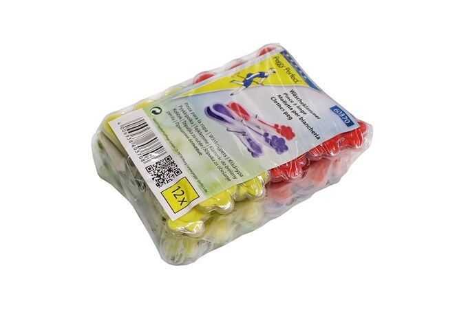 Peggy Perfekt Wäscheklammern Sunflower gummiert,12er Pack