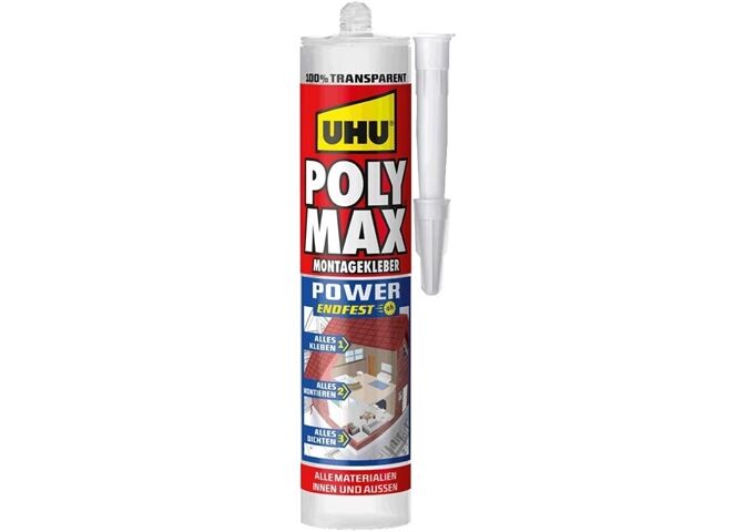 UHU POLY MAX GLASKLAR Express 300g