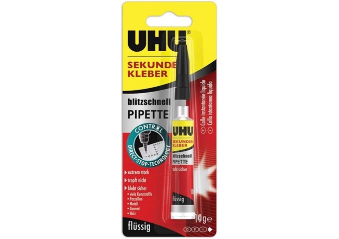 UHU Sekundenkleber flüssig Pipette10g