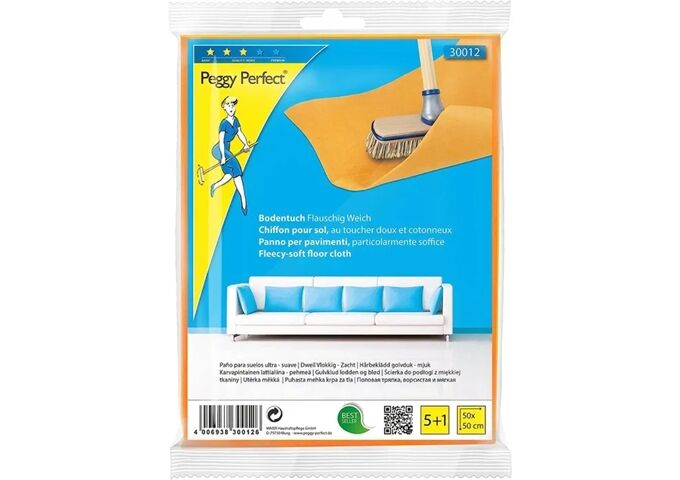 Peggy Perfekt Bodentuch Vlies orange 5 ;1 Pack