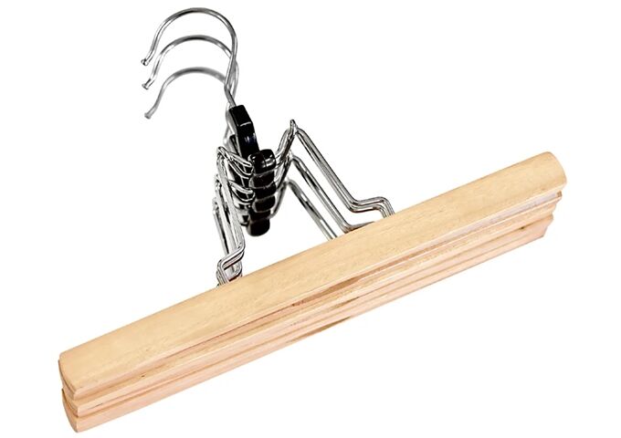 Peggy Perfekt Hosenspanner Holz natur 3er Bund
