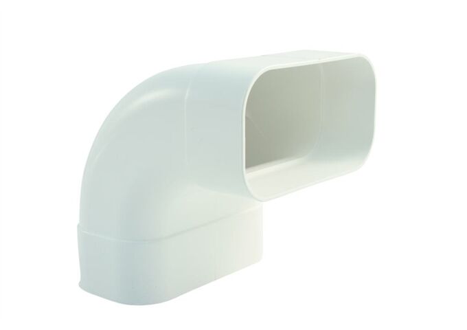 Marley Winkel 90° senkrecht für Flachkanal150x80, weiß