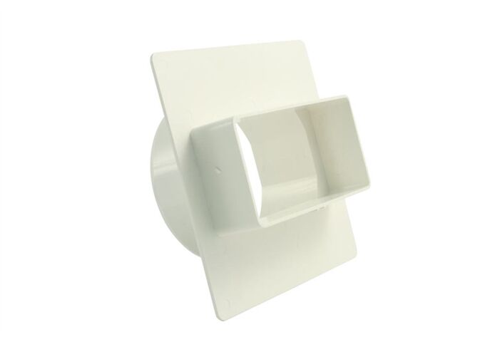 Marley Adapter Flachkanal 110x54, Rohranschl. Ø 100, weiß