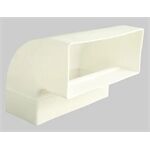 Marley Winkel 90° senkrecht für Flachkanal220x90, weiß