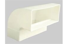 Marley Winkel 90° senkrecht für Flachkanal220x90, weiß