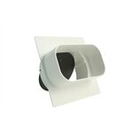 Marley Adapter für Flachkanal 150x80, mitRückstauklappe,w