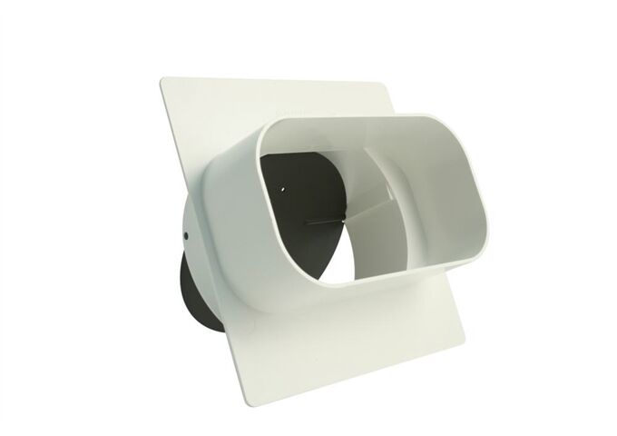Marley Adapter für Flachkanal 150x80, mitRückstauklappe,w
