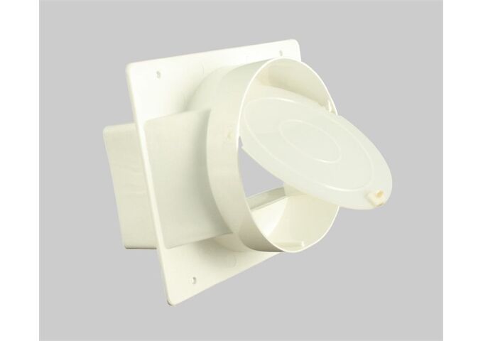 Marley Adapter Flachkanal 220x90, Rohranschl. Ø 150, weiß