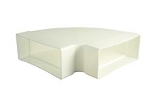 Marley Bogen 90° waagerecht für Flachkanal220x90, weiß