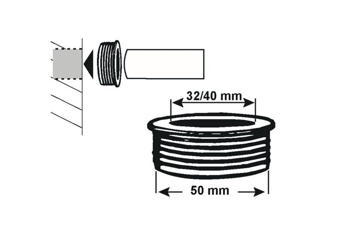  Zwillings-HT-Gumminippel 32/40